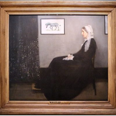 Whistler's Mother with frame and Zebra