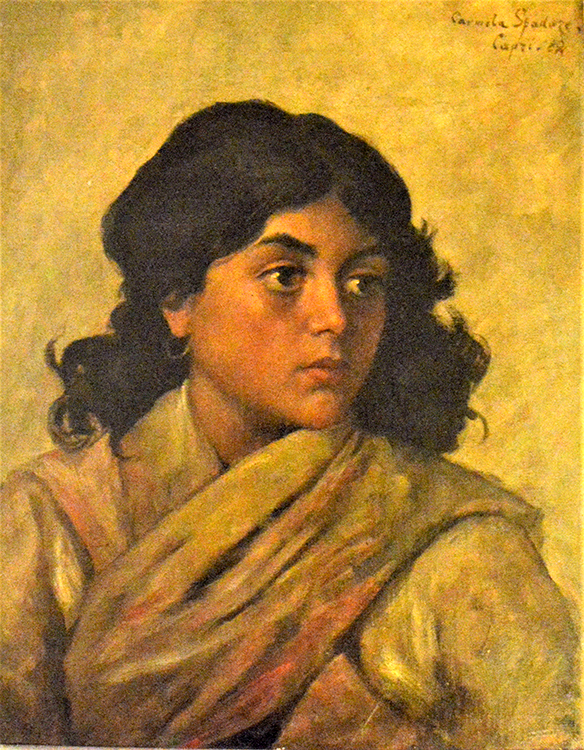 Girl with black hair