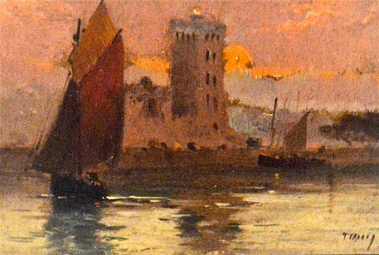 Sailboats in the harbour